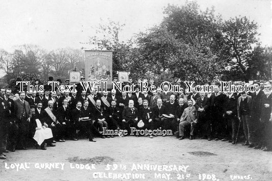 NF 694 - Freemasons Loyal Gurney Lodge Anniversary Celebrations, Norfolk 1908