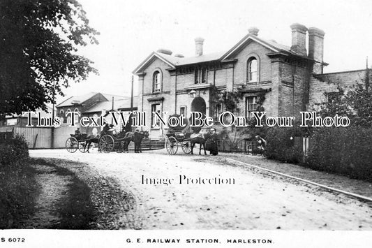 NF 707 - Harleston Railway Station, Norfolk c1911
