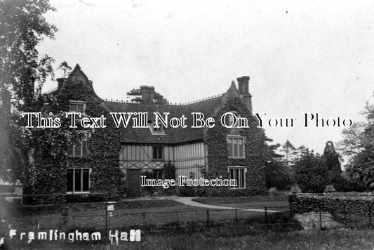NF 719 - Framlingham Hall, Norfolk c1920