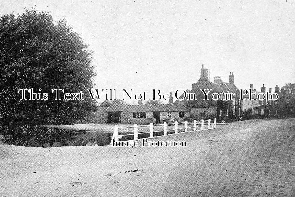 NF 741 - The Street & Pond, Fincham, Norfolk c1905