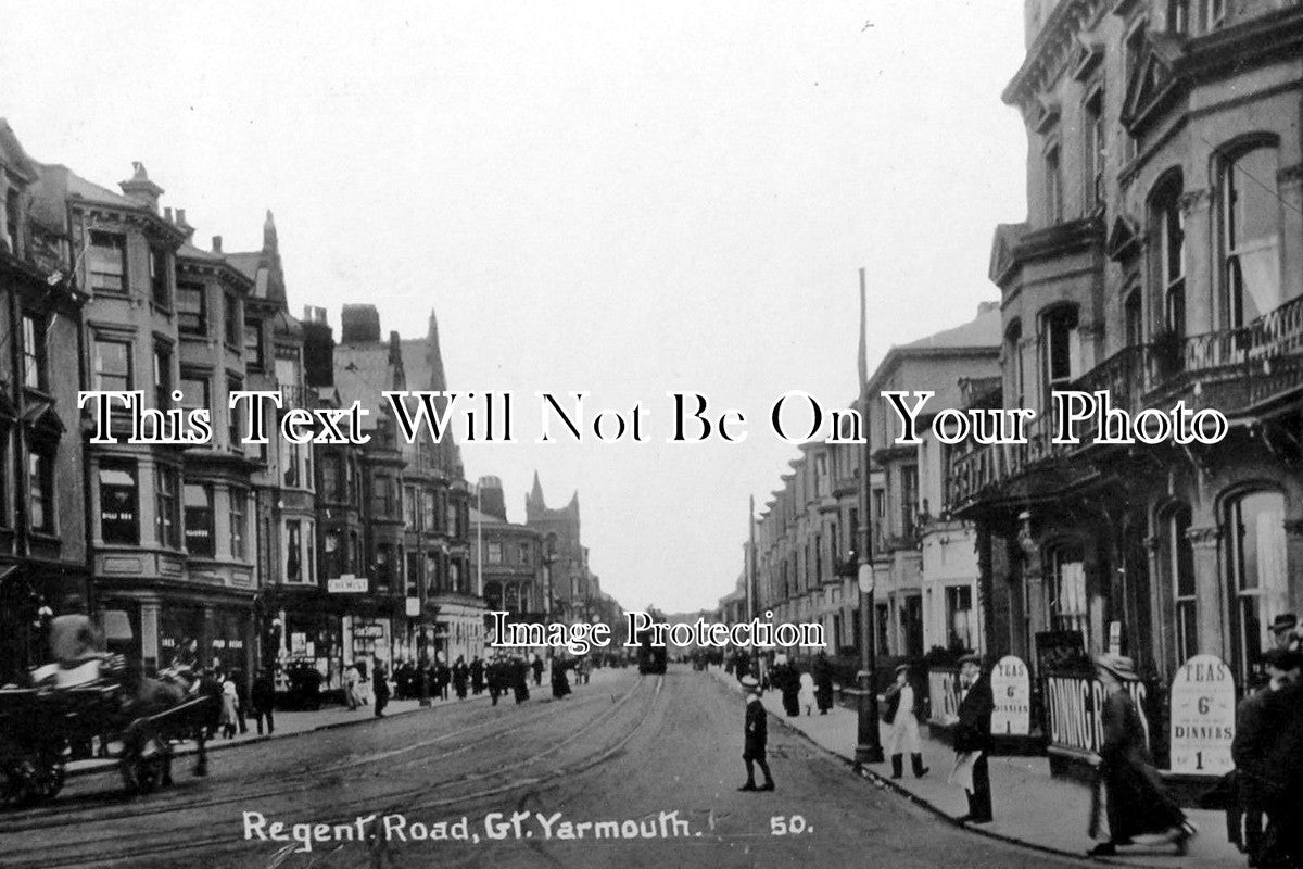 NF 753 - Regent Road, Great Yarmouth, Norfolk c1913