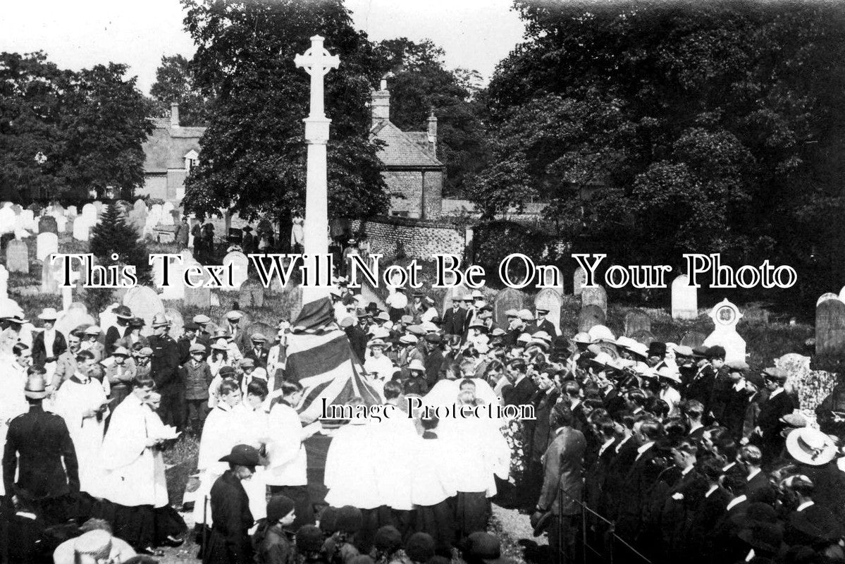 NF 758 - The War Memorial Dedication, Martham, Norfolk