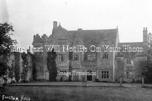 NF 807 - Fincham Hall, Norfolk c1908