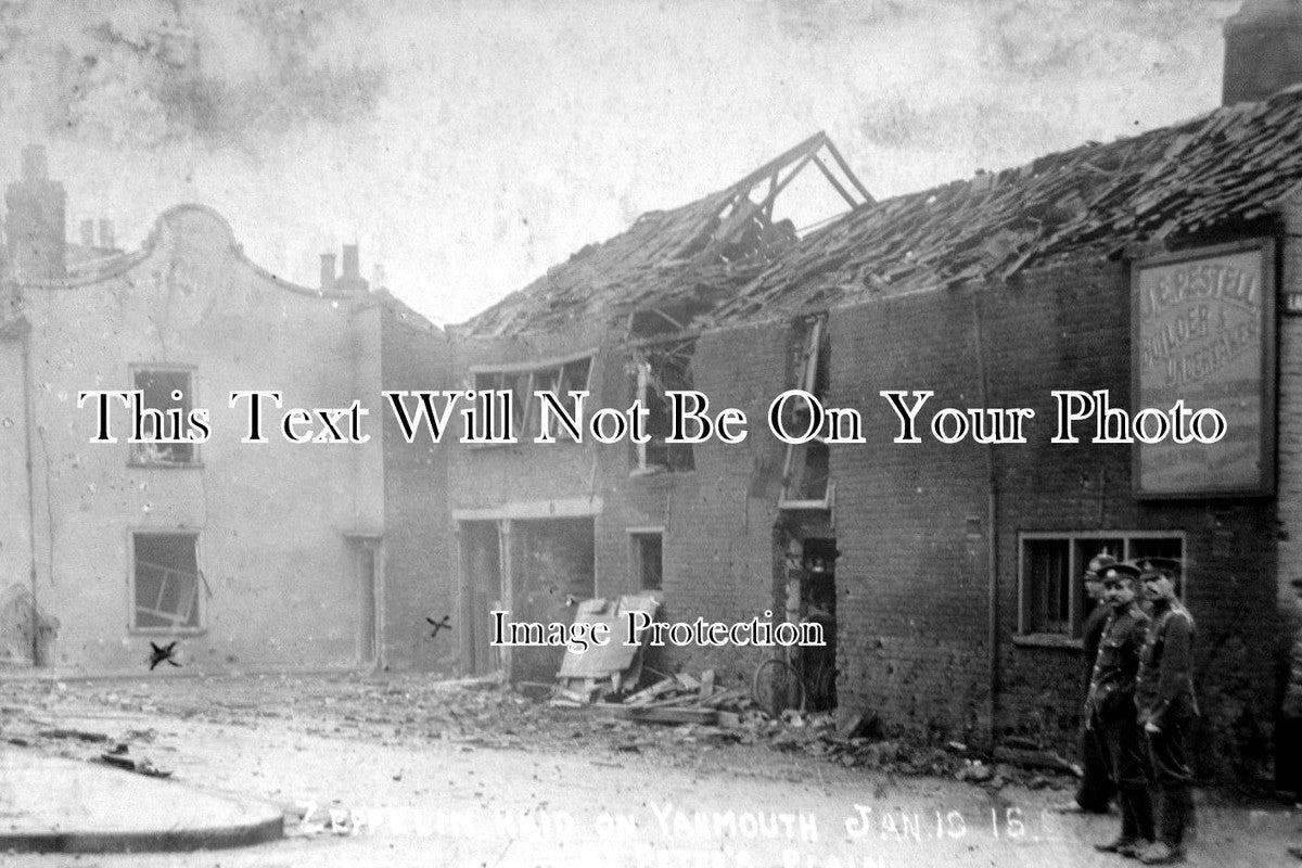 NF 822 - St Peters Plain, Zeppelin Raid On Great Yarmouth, Norfolk 1915