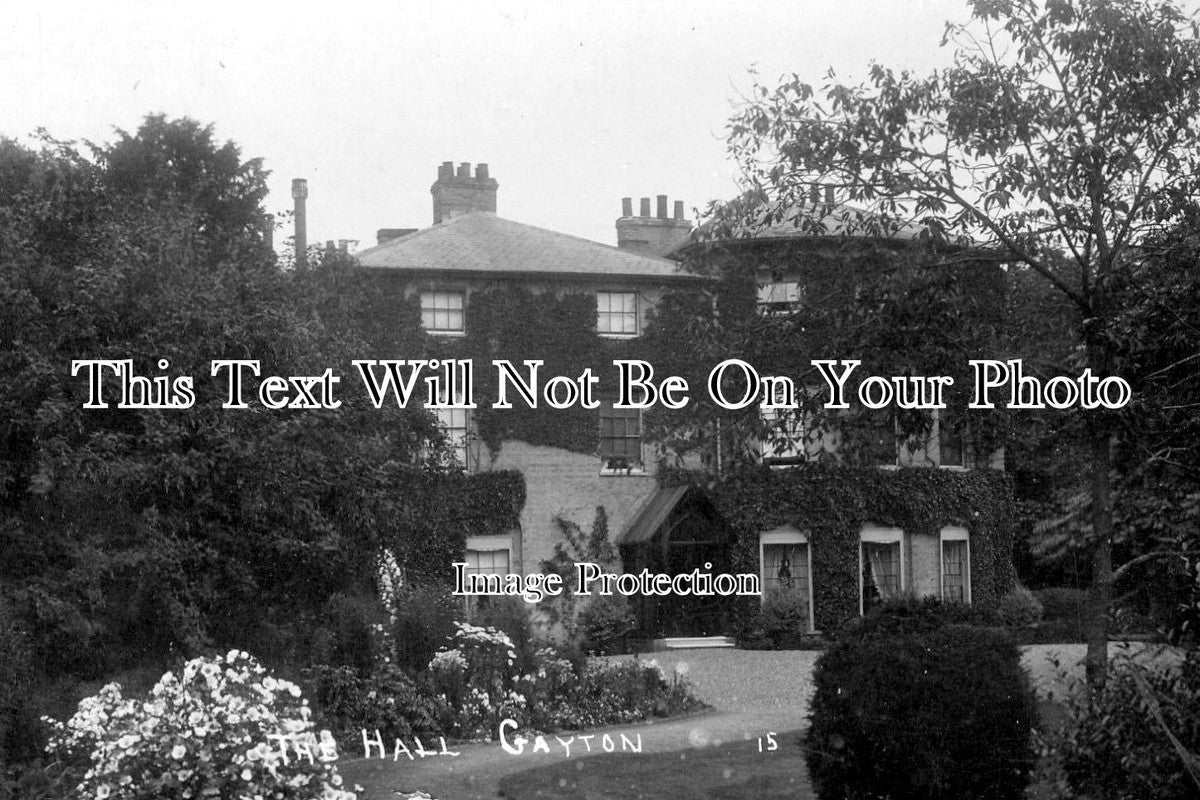 NF 827 - The Hall, Near Gayton, Norfolk c1920