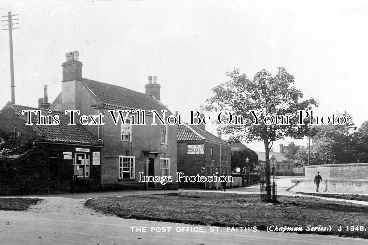 NF 846 - St Faiths Post Office & Shop, Norfolk c1914