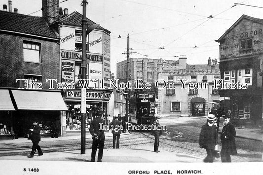 NF 852 - Orford Place Corner, Norwich, Norfolk c1910