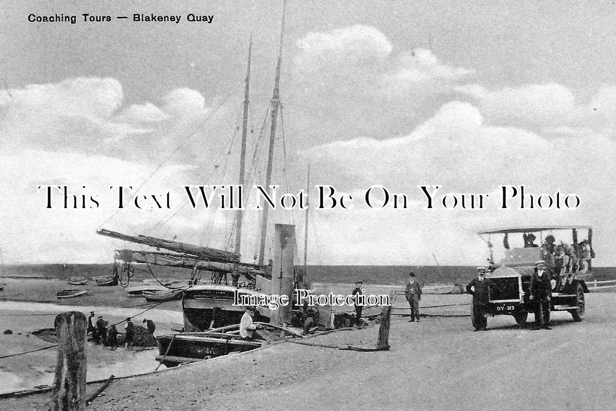 NF 863 - Coaching Tours Charabanc, Blakeney Quay, Norfolk