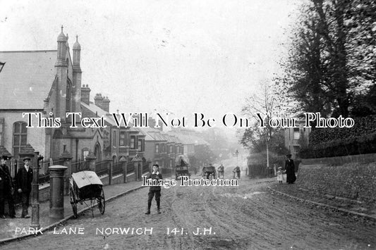 NF 874 - Park Lane, Norwich, Norfolk c1912