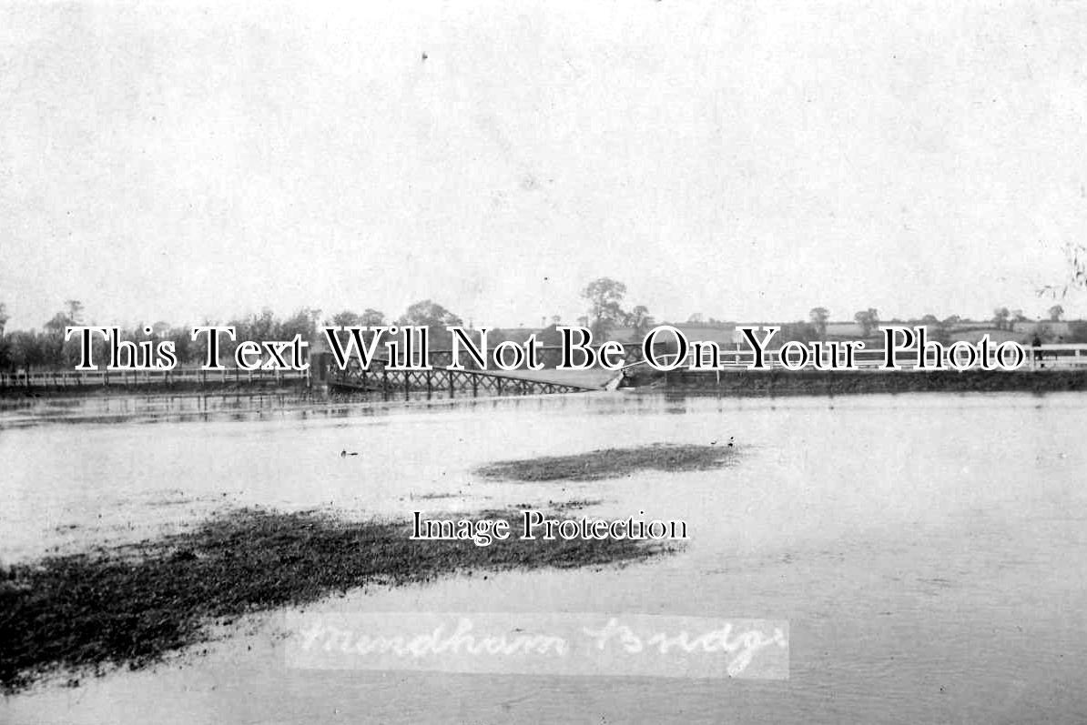 NF 883 - Mendham Bridge Damaged By Floods, Harleston, Norfolk c1912 ...