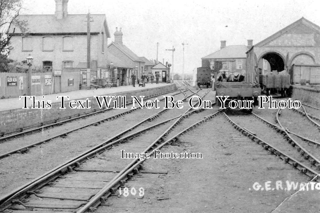 NF 888 - Watton Railway Station, Norfolk c1914