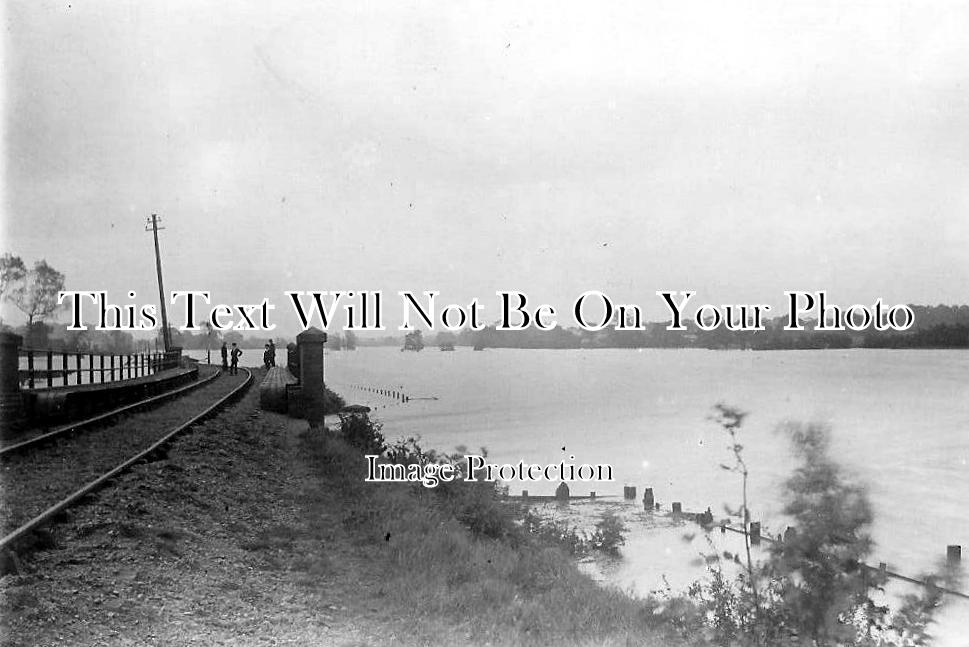 NF 905 - Buxton Lamas Railway Pile Bridge Washed Away, Norfolk c1912