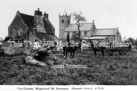 NF 911 - St Germans Church, Wiggenhall, Norfolk c1918