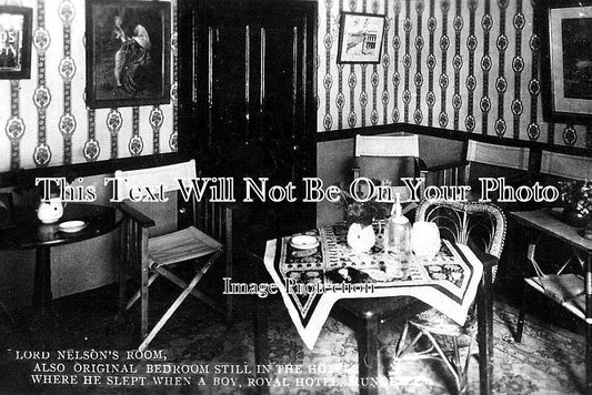 NF 92 - Lord Nelsons Bedroom, Royal Hotel, Mundesley, Norfolk c1930