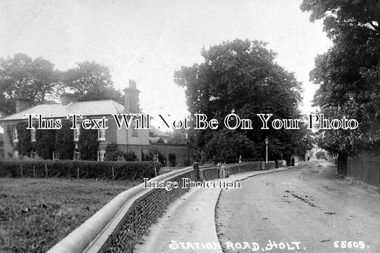 NF 934 - Station Road, Holt, Norfolk c1914