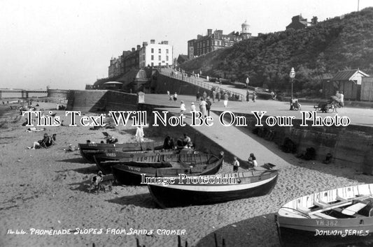 NF 935 - Promenade Slopes From Sands, Cromer, Norfolk