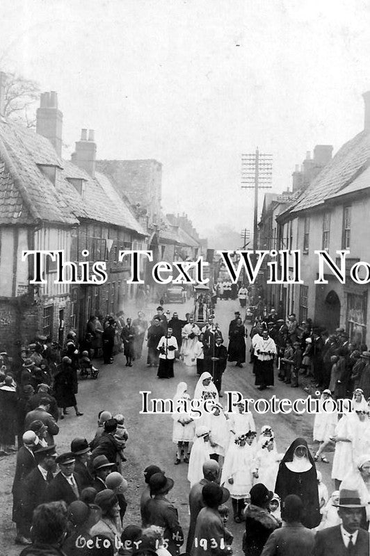 NF 955 - Walsingham Procession, Norfolk c1931