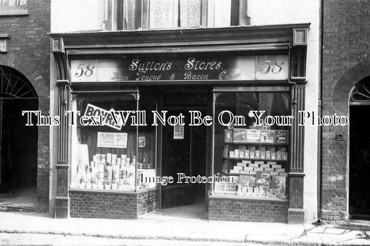 NF 957 - Suttons Stores Shop Front, Bethel Street, Norwich, Norfolk c1912