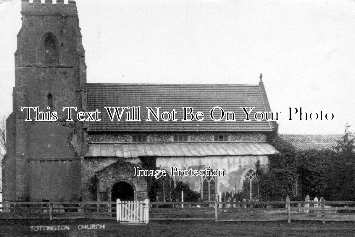 NF 994 - Tottington Church, Norfolk c1905