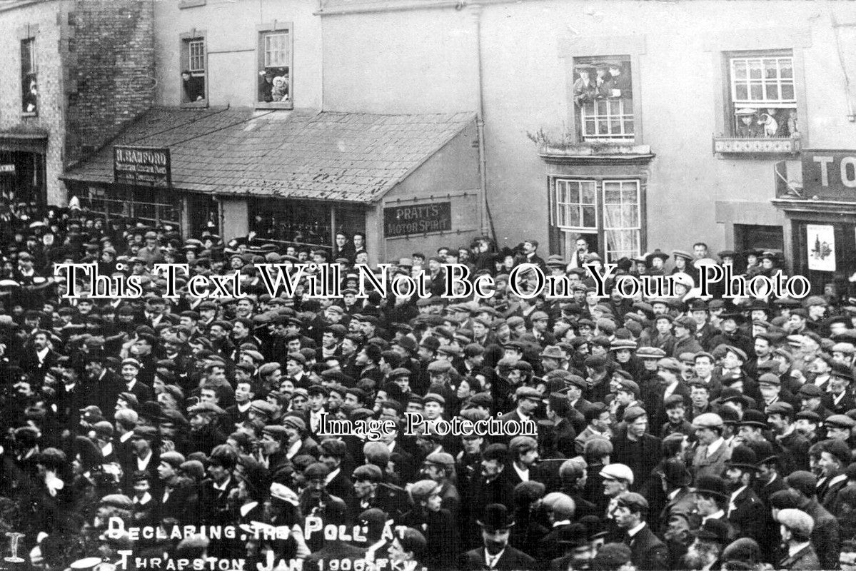 NH 1096 - Declaring The Poll, Thrapston, Northamptonshire 1906