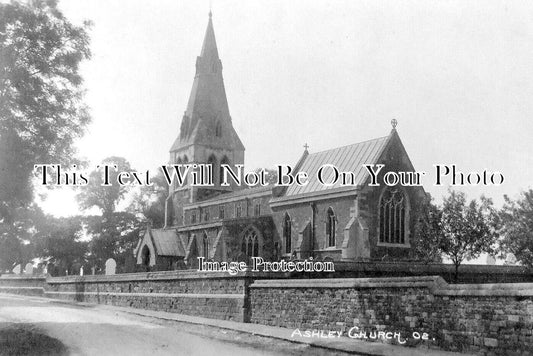 NH 1223 - The Church, Ashley, Northamptonshire c1910