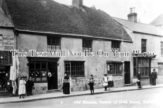 NH 123 - Old Houses, Corner Of Gold Street, Kettering, Northamptonshire
