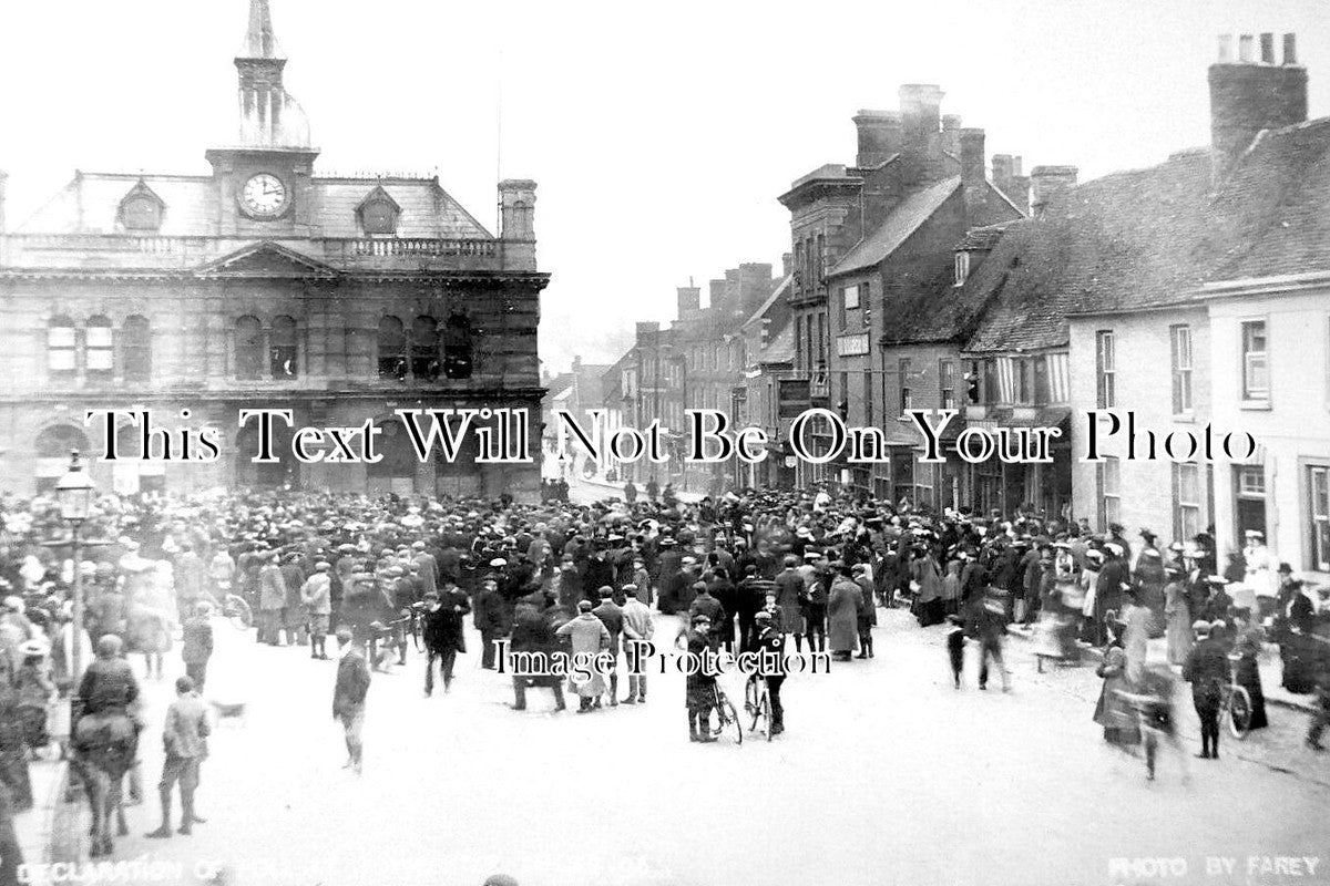 NH 1280 - Declaration Of The Poll At Towcester, Northamptonshire 1906