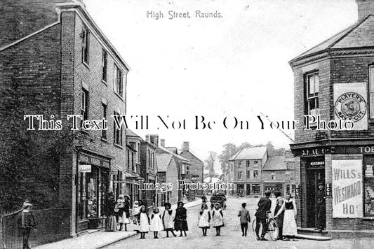 NH 1313 - High Street, Raunds, Northamptonshire c1907