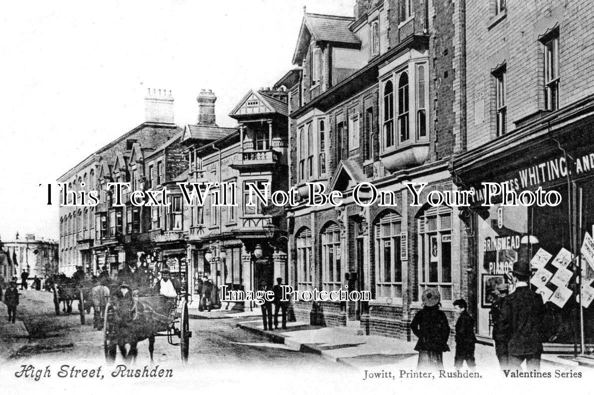 NH 1412 - High Street, Rushden, Northamptonshire c1904