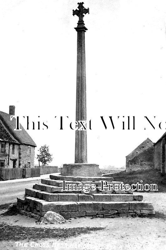 NH 1443 - The Cross, Harringworth, Northamptonshire c1915