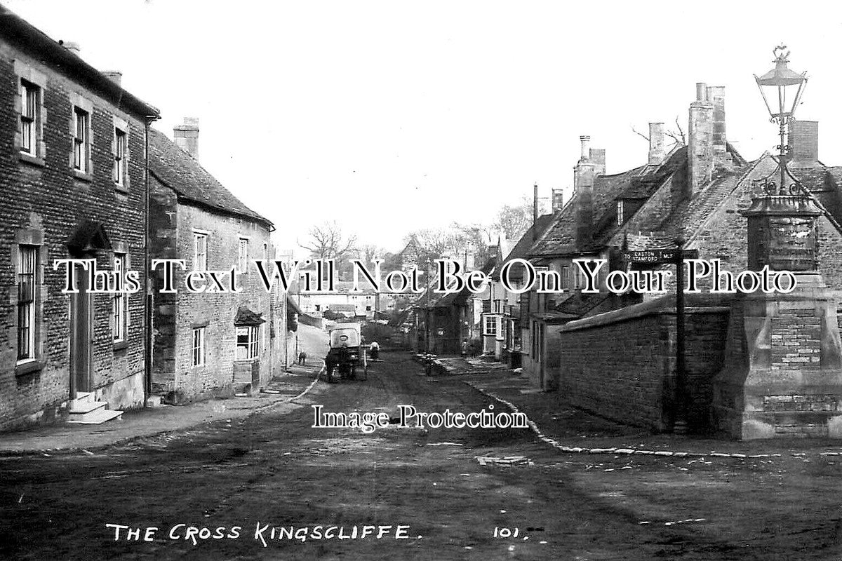 NH 1490 - The Cross, Kingscliffe, Northamptonshire c1912