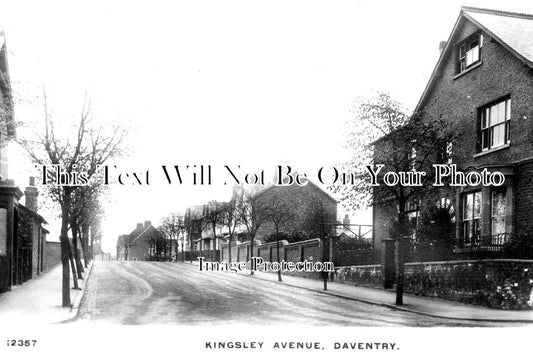 NH 1524 - Kingsley Avenue, Daventry, Northamptonshire c1916