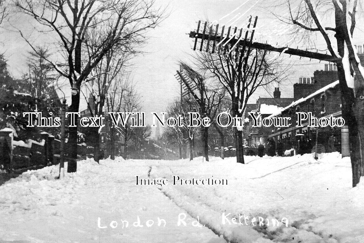 NH 1681 - London Road Winter Storm Damage, Kettering 1916