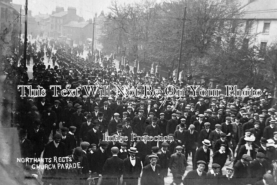 NH 1696 - Northamptonshire Regiment Church Parade, Northampton