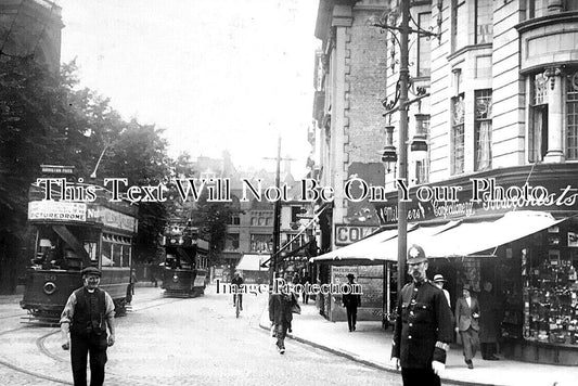 NH 1739 - Mercer's Row & Tram Cars, Northampton, Northamptonshire