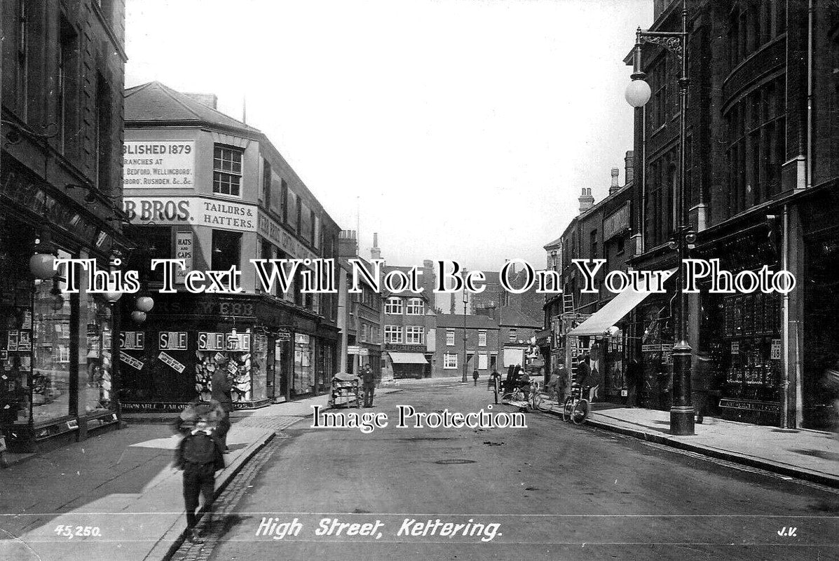 NH 1744 - High Street, Kettering, Northamptonshire c1910