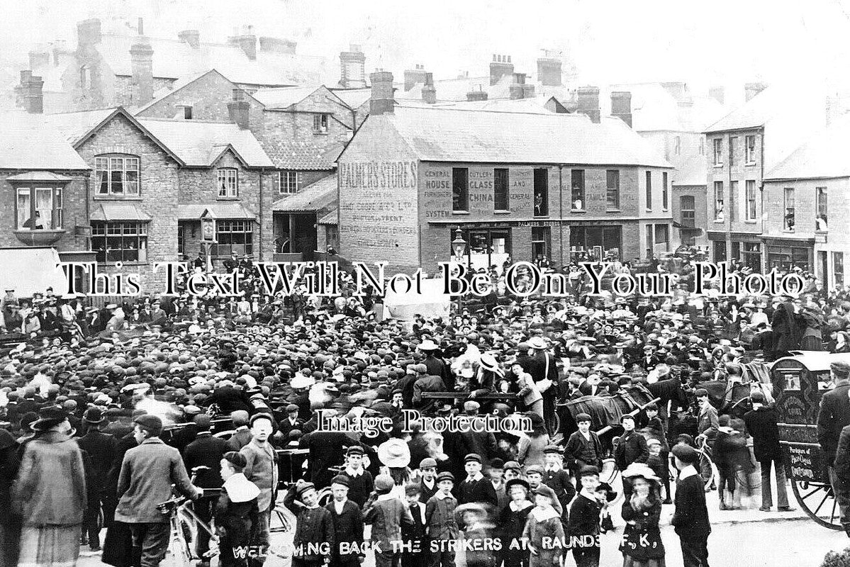 NH 1794 - Welcoming Back The Strikers, Raunds, Northamptonshire