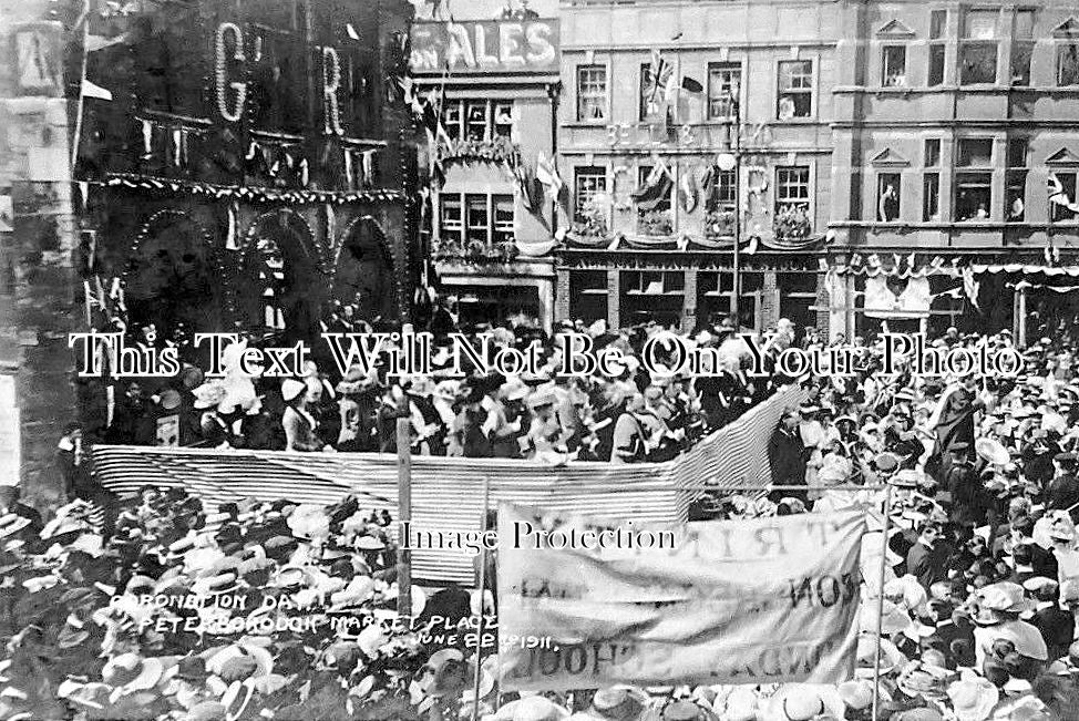 NH 1814 - Coronation Day, Peterborough Market Place 1911