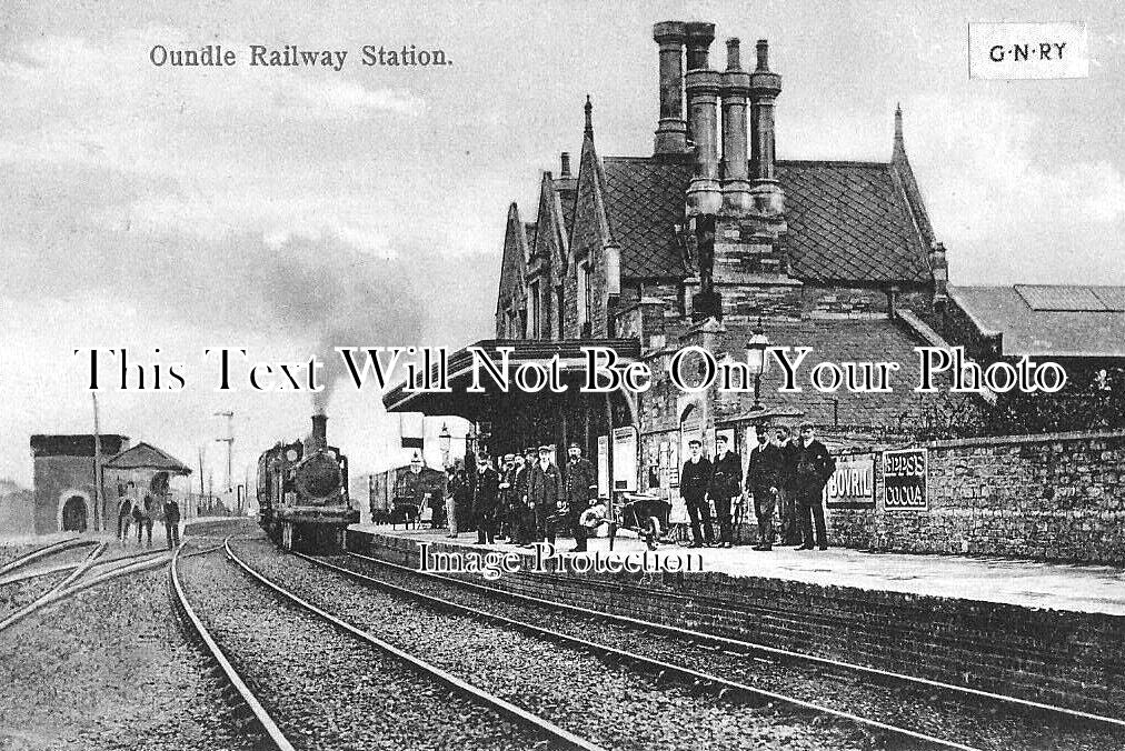 NH 1818 - Oundle Railway Station, Northamptonshire c1905