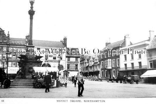 NH 1896 - Market Square, Northampton, Northamptonshire