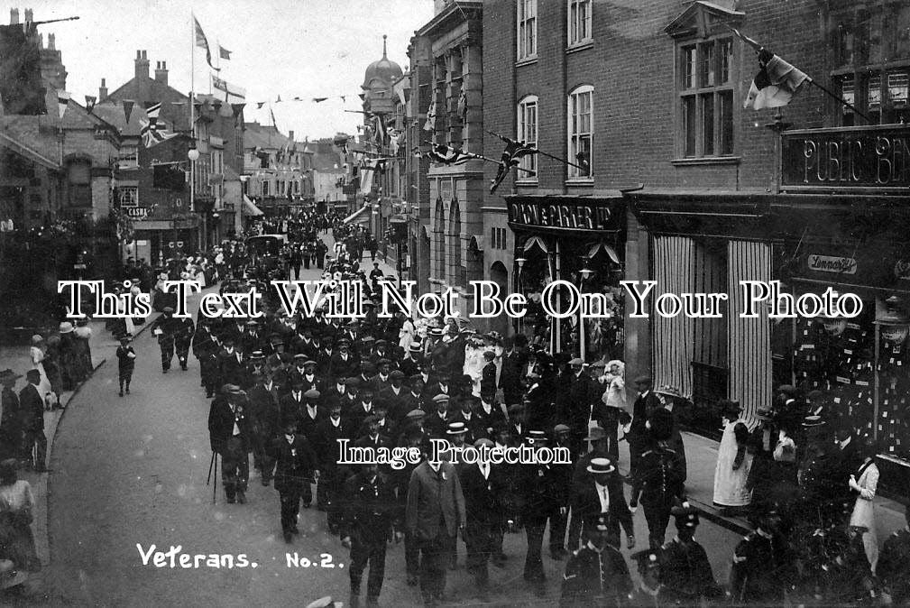 NH 237 - Veterans Marching Through Kettering Town, Northamptonshire