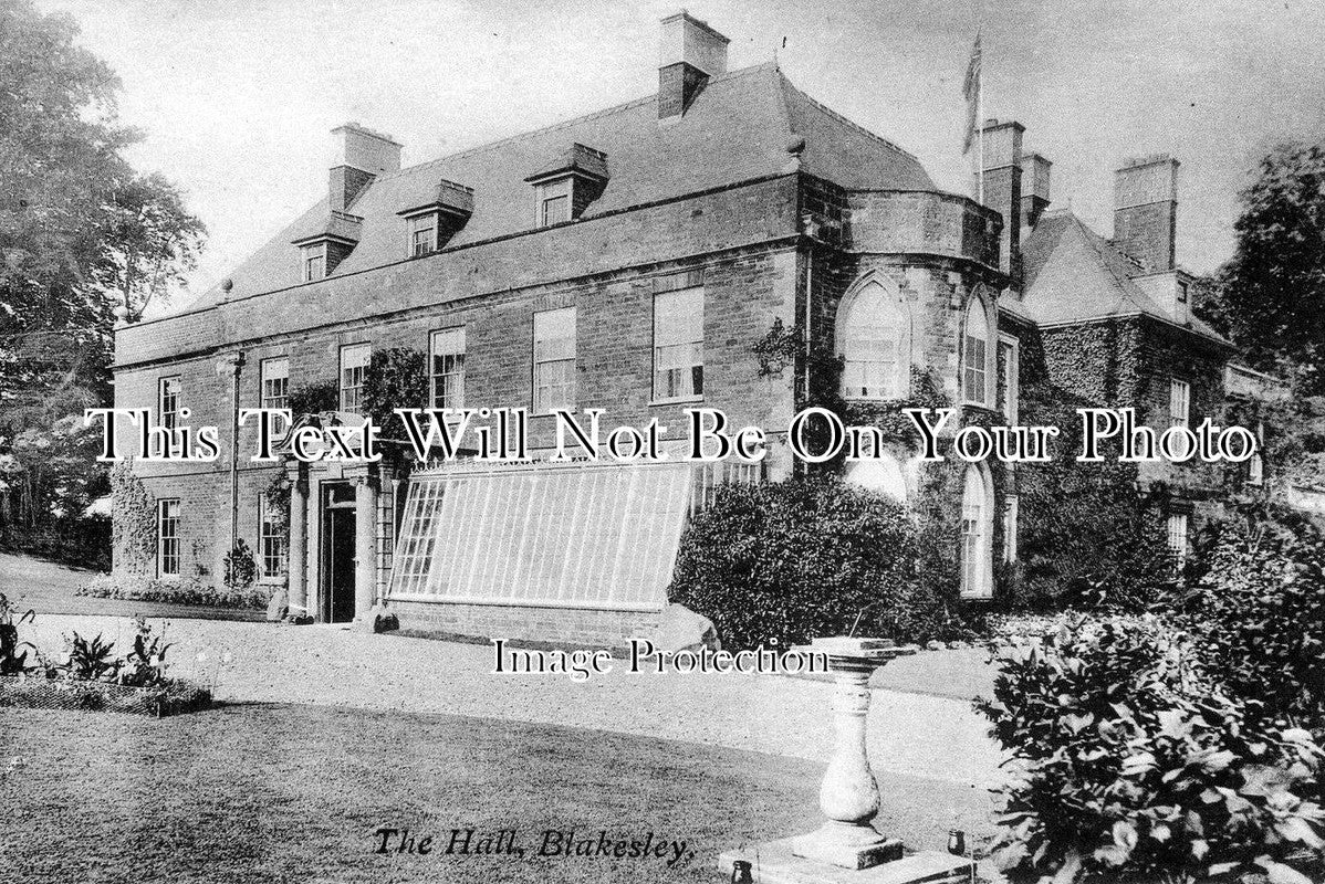 NH 256 - The Hall, Blakesley (Demolished 1957) Northamptonshire