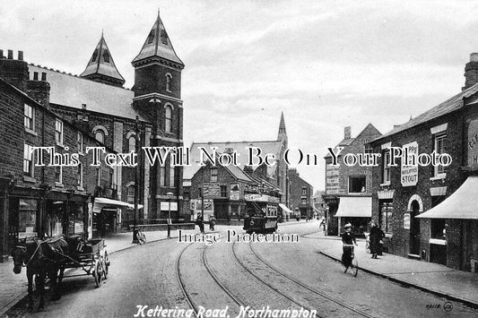 NH 257 - Kettering Road, Northampton, Northamptonshire c1912