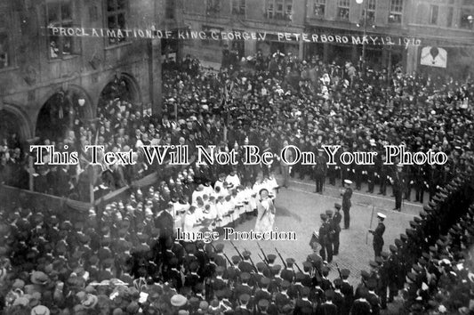 NH 374 - Proclomation Of King George V, Peterborough, Northamptonshire 1910