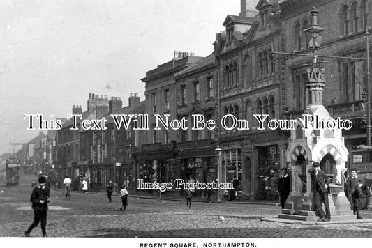 NH 488 - Regent Street, Northampton, Northamptonshire c1910