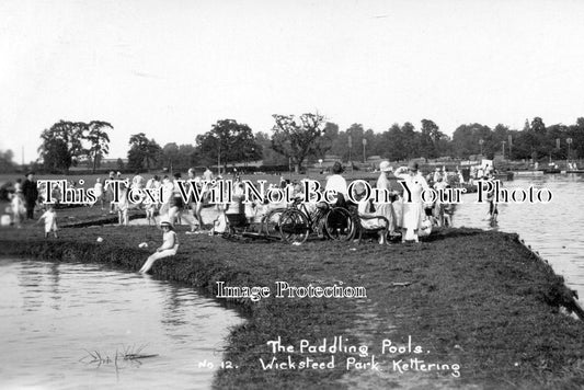 NH 581 - Childrens Pool, Wicksteed Park, Kettering, Northamptonshire c1935