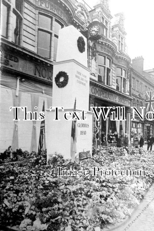 NH 631 - Northampton Temporary Cenotaph War Memorial, Northamptonshire 1919 WW1