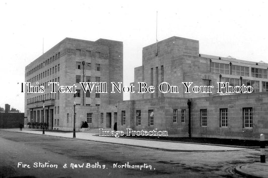 NH 652 - Fire Station & New Baths, Northampton, Northamptonshire