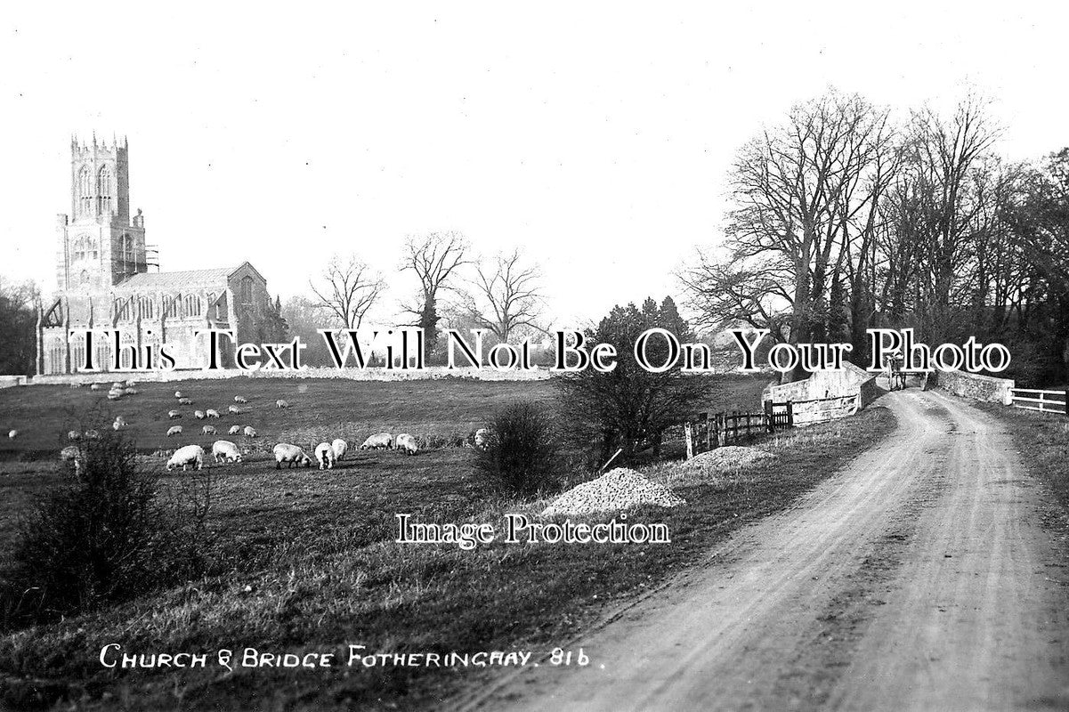 NH 674 - Fotheringhay Church & Bridge, Northamptonshire