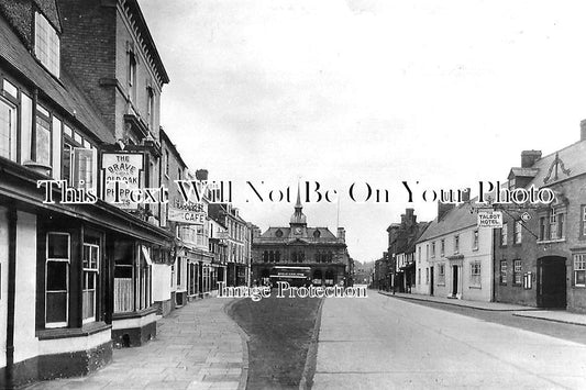 NH 695 - Watling Street & Town Hall, Towcester, Northamptonshire